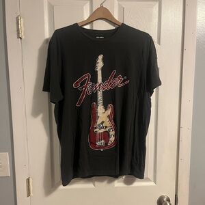 Old Navy Black Fender Graphic Tee